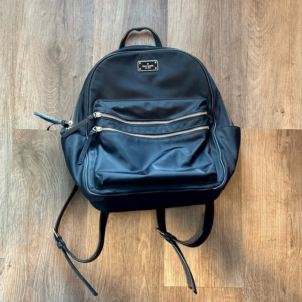 Black Nylon Kate Spade Wilson Road Bradley Backpack
